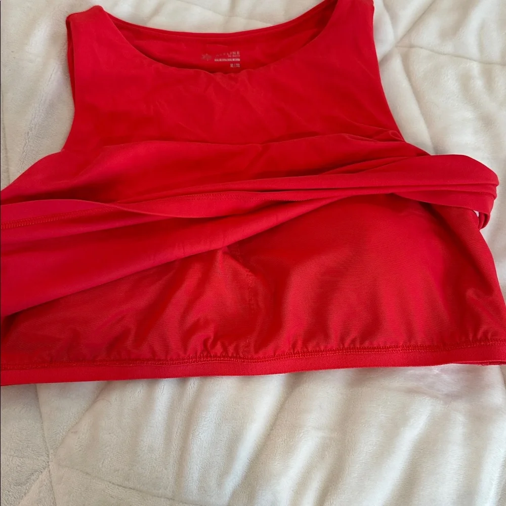 Aerie Vibrant Red Crop Top - Picture 4 of 4